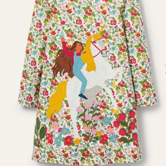 NWT 7 8 easter horse unicorn dress birthday weddings mini boden christmas boutiq